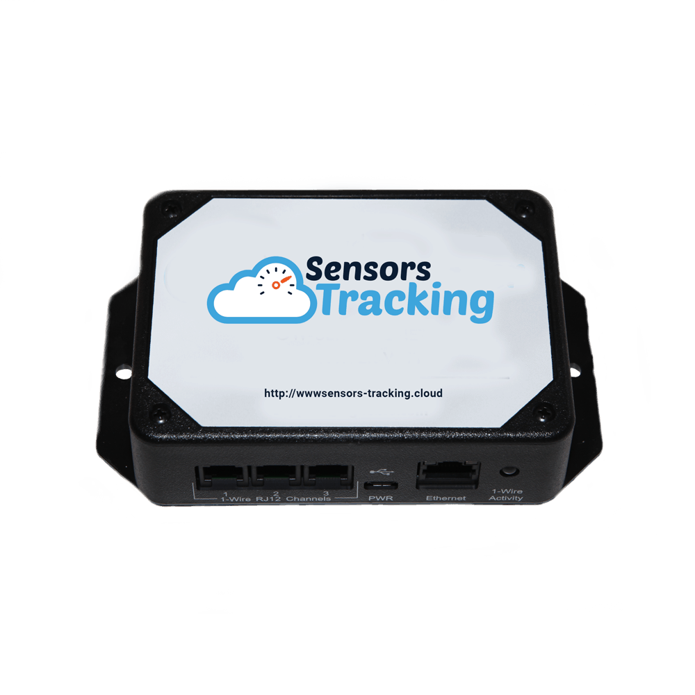 Sensors Tracking - Data Logger 3 channels Ethernet